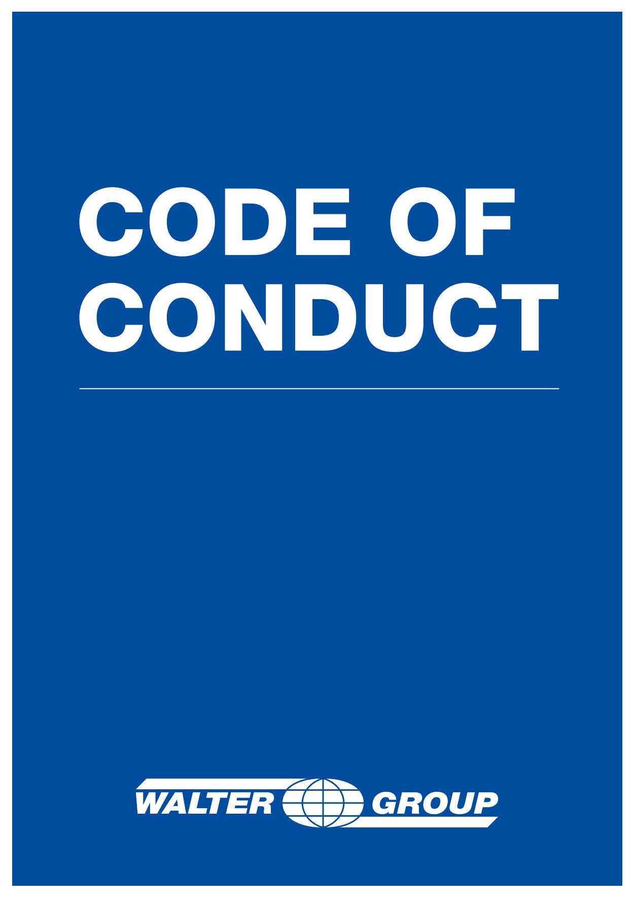 CODE CONDUCT Verhaltenskodex
