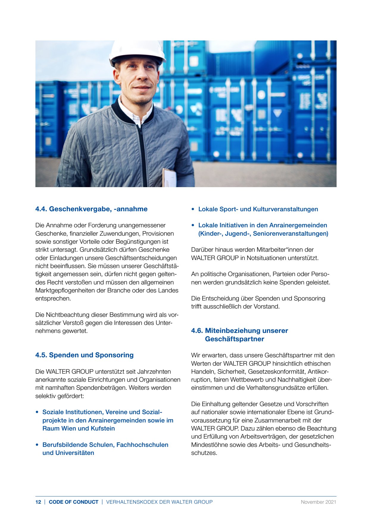 CODE CONDUCT Gesundheit